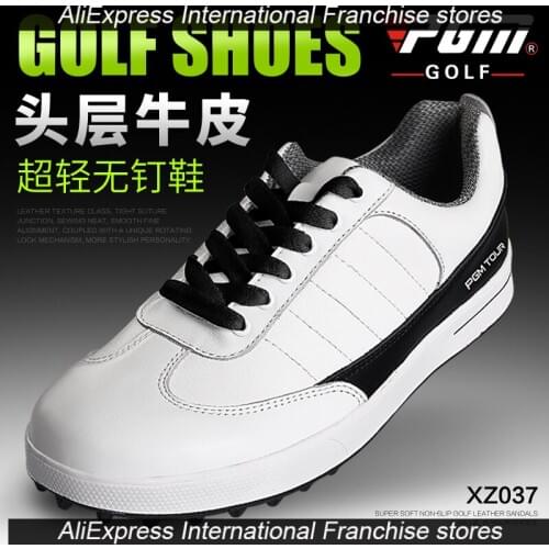 PGM Oxford genuine leather! PGM sneakers Mens Casual with Sports Shoes ultra Super Trianning Running Golf Tennis men shoes