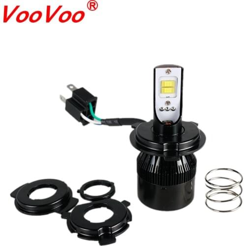 VooVoo Led 12V Light Lampada H4 Led Motorbike Light H4 Motorcycle Headlight Bulbs 50W 2800Lm Head Lamp Chopper Moto Accessories