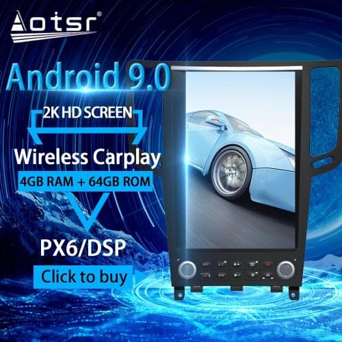 For infiniti GX G37/G25/G35 Android Radio tape recorder 2008-2014 Car Multimedia Player Stereo head unit Tesla gps Navi No 2din
