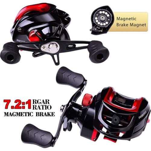 Metal Bait Casting Reel 10kg Fishing Heavy Fishing Reel 7.2:1 Sea Fishing Line Fishing Wheel Fishing Tools Baitcasting Reel