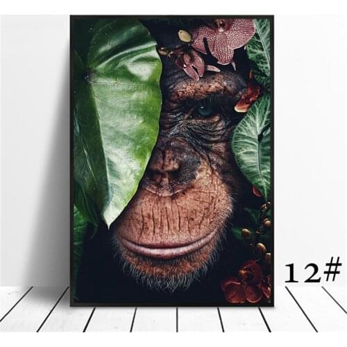 Animal Flower Lion Tiger Elephant Elk Orangutan DIY Cross Stitch 11CT Embroidery Kits Craft Needlework Set Room