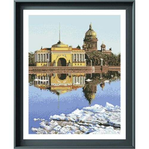 Peterburg cross stitch kits Dreampattern embroidery needlework sets 18ct 14ct 11ct white cloth DIY handmade