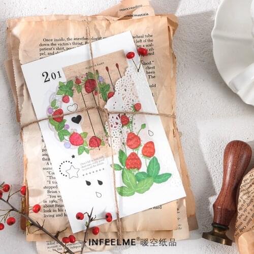Infeel.Me Forest Tea Party Diary PET Sticker Journal Scrapbooking Decoration Label Retail