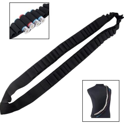 Outdoor Hunting 50 Rounds 12/20GA Ammo Holder Belt Airsoft Bandolier Cartridge Tactical Shot Gun Shell Waist Belt Bullet Holster