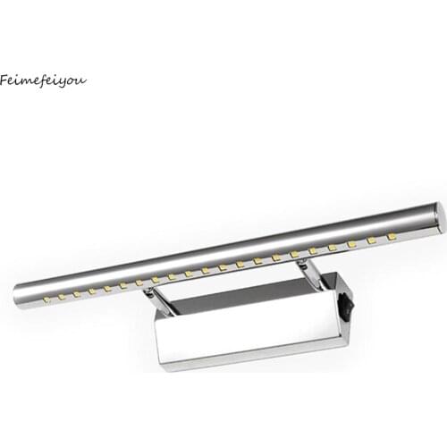 3W/5W/7W/9W LED Wall Light Bathroom Mirror Warm White /white Washroon Wall Lamp Fixtures Aluminum & Stainless Steel with Switch