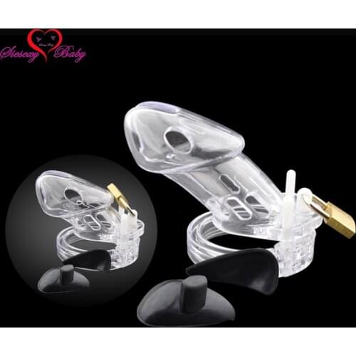 New Transparent Penis Cage Electric Shock Host and Cable electro shock sex toys electro stimulation sex toys for TENS adult game