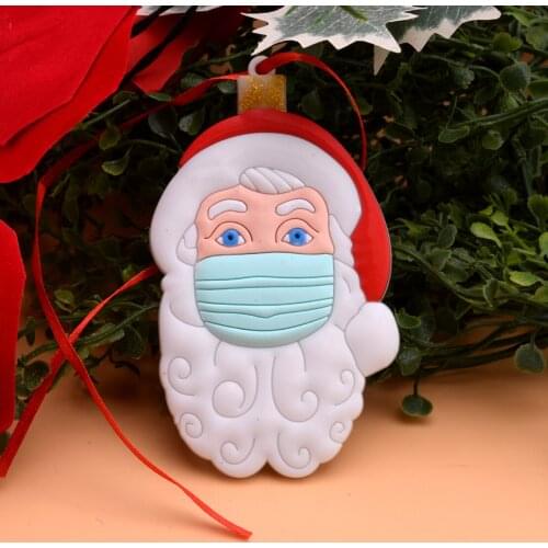2020 NEW PVC Christmas Tree Santa Claus Hanging Ornaments Creative Decoration Gift Backpacks Exquisite Cute