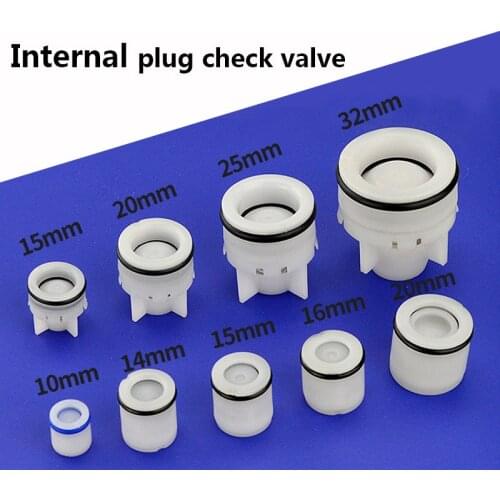 Plastic Check Valve One Way Water Control Connector 10MM-25MM Non Return Shower Head Valve Kitchen Bathroom Accessory