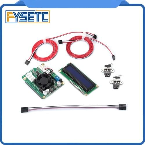 NanoDLP Shield V1.1 Expansion Board With DRV8825 Controled MOS + LCD1602 With I2C 1602 LCD Module Screen + 2pcs Switch Endstops
