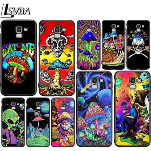 Psychedelic Mushroom for Samsung Galaxy J2 J3 J4 Core J5 J6 J7 J8 Prime duo Plus 2018 2017 2016 Silicone Phone Cover