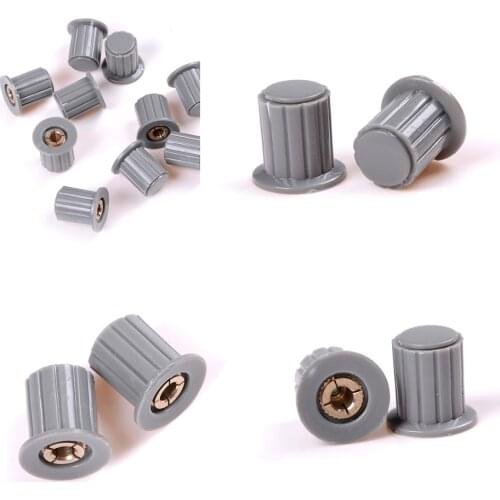Shaft Insert Dia Brass Tone Core Potentiometer Control Knobs 10 Pcs/lot 4mm