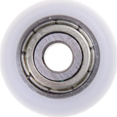 10pcs Carbon Steel Bearing Pulley Wheels Embedded Groove Suitable For Furniture Hardware Accessories 5*23*7mm