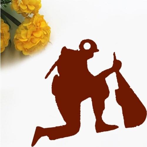 DIY Keychain Epoxy Resin Mold Glossy Fallen Soldier Shape Keyring Silicone Mould