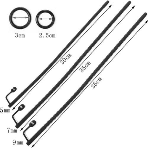 Silicone Penis Plug Catheter Rods Male Urethral Dilator Masturbation Alternative Climax Cock Ring Sex Toys