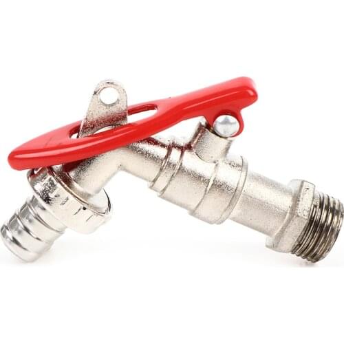 1/2" Brass Thread Water Tap Lockable Faucet Garden Hose Faucet with Lock Water Tank Connector Replacement Tools New