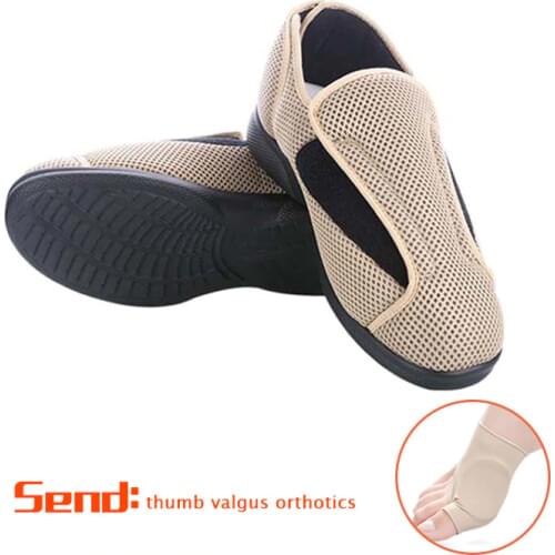 Comfortable Diabetic Shoes foot fat thumb instep height Foot swelling middle-aged and elderly sandals diabetes