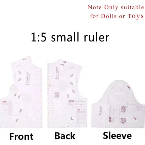 1:5 Fashion Designs Ruler School Student Teching Drawing Rulers Prototype Smal Rulers Sewing Pattern Making Tools