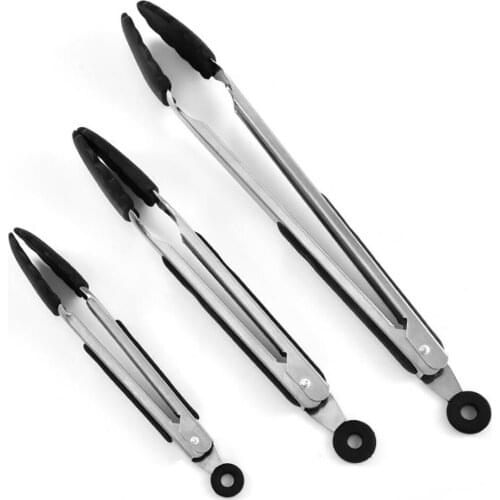 1Pcs Stainless Steel Food Clip Silicone Food Clip Anti-scalding BBQ Clip Bread Clip Multifunctional Buffet Clip