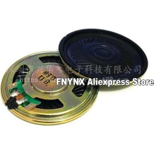 100PCS 40mm Diameter 8 Ohm 0.5W Speaker Iron Shell Ultra Slim Small Speaker 8 Ω 0.5W For Doorbell Intercom Speakers