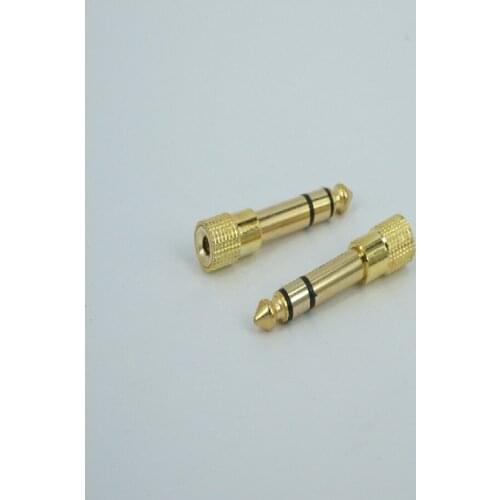 Audio 6.5 to 3.5 adapter 3.5mm female to 6.35 male microphone headset plug 50pcs