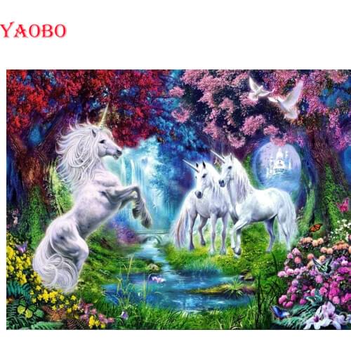 Forest unicorn diamond painting crystal Crafts,full square/round drill Diamond embroidery diy 5d diamond mosaic puzzles mazayka