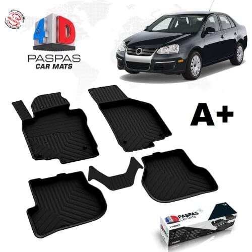 VW Jetta 4D Pool rubber non-slip bottom studded black car Mat 2005 2006 2007 2008 2009 2010 A quality luggage hardware comfort