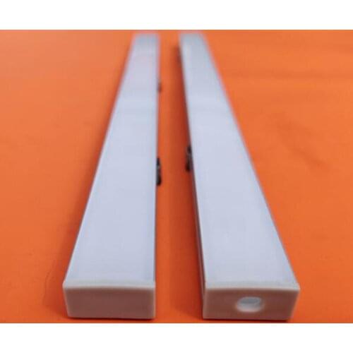 Free shipping 2m/pcs 100m/lot aluminum channel with cover and end caps and clips for led strip led linear bar