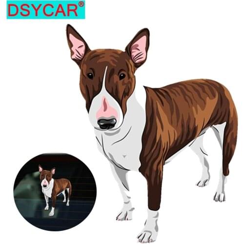 DSYCAR 1Pcs Funny Dog Car Sticker Cartoon Stickers Decal for Laptop Window Wall Car Truck Motorcycle