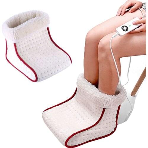 Electric Warm Heated Foot Heating Pad Warmer Washable Heat 5 Modes Heat Settings foot care Warmer Cushion Thermal Foot Warmer