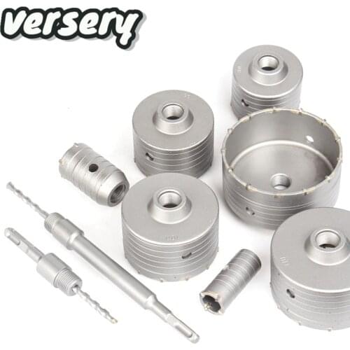 Square Shank 30-160mm Concrete Hole Saw Electric Hollow Alloy Core Drill Bit Shank 110-500mm Cement Stone Wall Air Conditioner