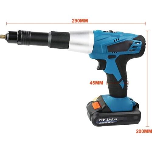 Electric blind rivets gun riveting tool electrical riveter power tool for 2.4-5.0mm