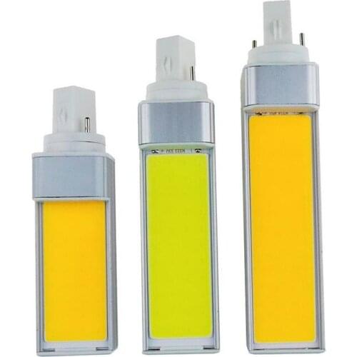 Horizontal Plug Lamp LED Bulb G23 E27 G24 COB Corn Light Lamp AC85V-265V 10W 12W 15W Warm Cold White Spotlight Side lighting