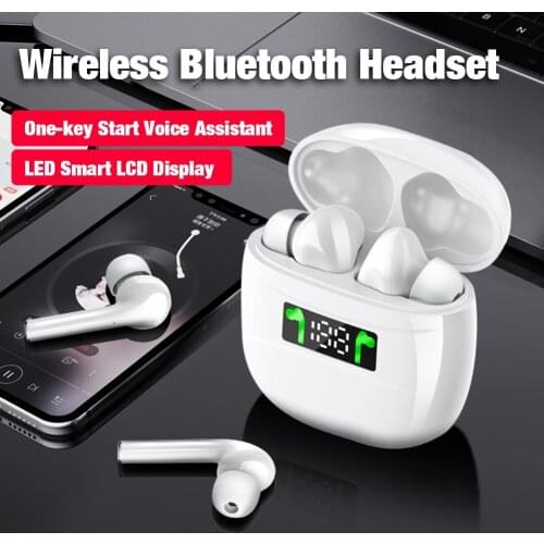 J3 Pro Wireless Earphones Bluetooth 5.2 Waterproof Ergonomic Earbuds Sports Earphone with LED Display Charging Case