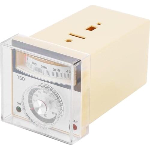 Pointer Temperature Controller K Type Thermostat TED-2001 0-400 220VAC K Type Pointer Thermostat Temperature Controller Hot Sale