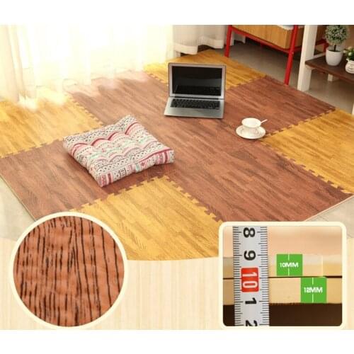 Foam Play Puzzle Mats Wood Grain Soft Non-slip DIY Toy Floor Carpets Reduce Noise can CSV