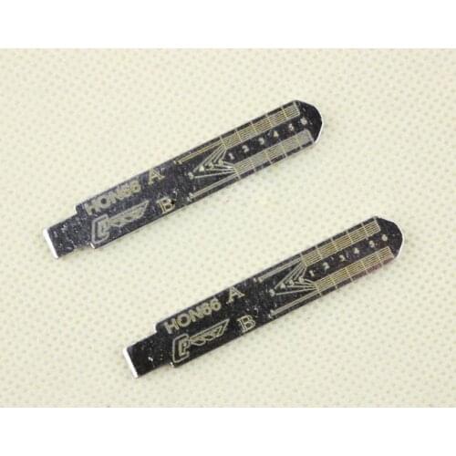 HON66 Engraved Line Key Blade For Honda Acura BYD Great Wall Scale Shearing Teeth Cutting Key Blank 2 IN 1 (No 25)