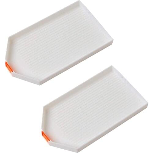 2pcs Bead Sorting Trays Large Diamond Rhinestone Plate Tray Diamond Painting Accessories Nail Art Dotting Tool for DIY Craft