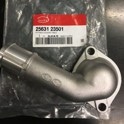 Genuine Coolant Water Outlet Thermostat Cover For Hyundai 2.0L 2001-2012 For KIA Soul Sportage Spectra 2.0L OEM 2563123501