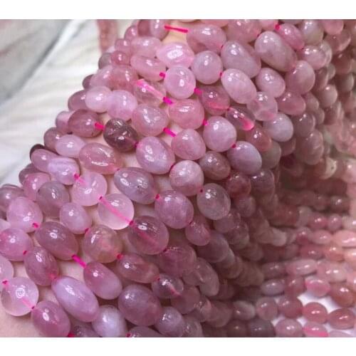 Natural Madagascar rose quartz Stone irregular Beads 6-8mm Loose Perle for jewelry making bracelet necklace needlework