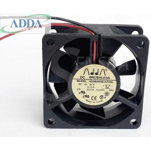 Wholesale FOR ADDA ad0624hs-a70gl 6025 60mm 6cm DC 24v 0.15a 6cm frequency converter cooling fans