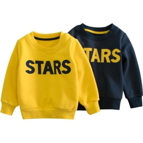 Spot Autumn And Winter Cotton Round Neck Sweater Long Sleeve Boys Fleece Sweatshirt