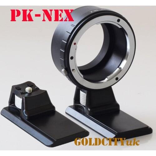 Pentax Pk mount lens to NEX e mount adapter ring with Tripod Stand for NEX-3/C3/5/5N/6/7/5T A7 A7II A7r A7s A3000 A5000 A6000