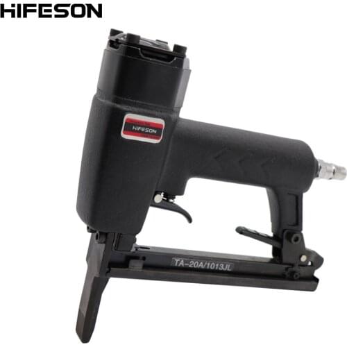 HIFESON Lengthen Pneumatic Air Nailer Gun 1013JL U Shape Nail Gun Tool Furniture Wire Stapler for Wood Sofa Woodworking