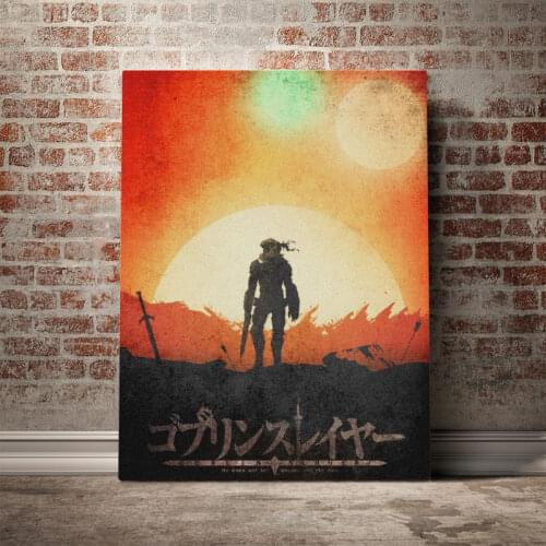 Goblin Slayer Manga Poster Canvas Wall Art Decoration prints for living Kid Children room Home bedroom decor painting