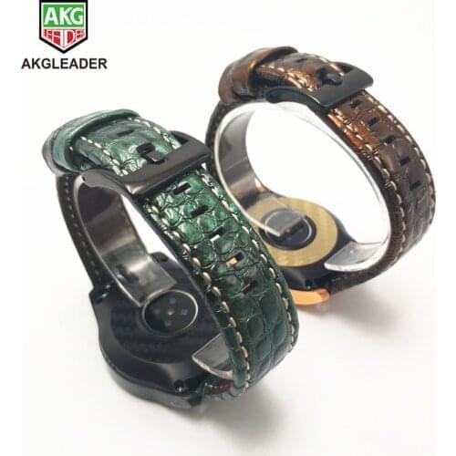 Newest Watchbands For Samsung Galaxy Watch 46mm Real Leather Wrist Strap For Samsung Gear S3 Bracelet For Huami Amazfit 1 2 Band