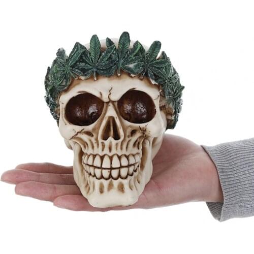 Halloween Peace Skull Silicone Mold 3D Leaf Skull Head Soap Cake Fondant Cake Mold QT0004 Silica Gel Kitchen Halloween Moulds