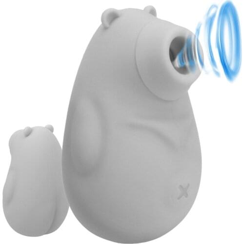 Cute Bear Clitoris Stimulation Vagina Nipple Sucker Sex Toys for Women 7 Modes Powerful Oral Licking Sucking Vibrator