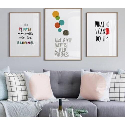 Spray Color Cartoon Symbol Hedgehog Green Graffiti Flowers Letters Canvas Painting Wall Frameless Picture Poster Room Decoration