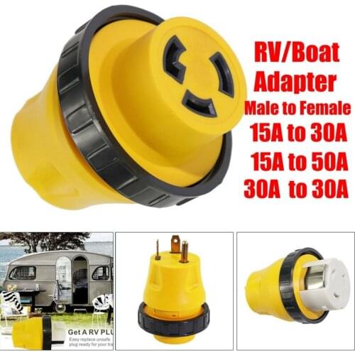 15A Male to 30A Female Heavy Duty Locking Plug Connector Power Cord Replacement Receptacle Handle RV Parts & Accessories