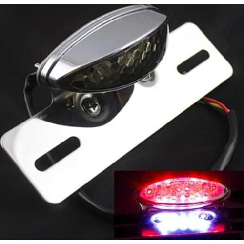 Motorcycle LED Quad ATV Running Brake License Plate Integrated Tail Light Bobber For Yamha ducati KTN Kawasaki Suzuki Honda